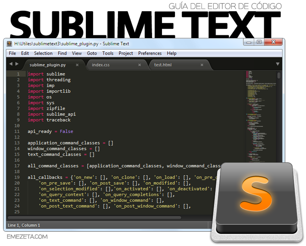 Moda Sublime Text es un editor de texto y editor de código fuente