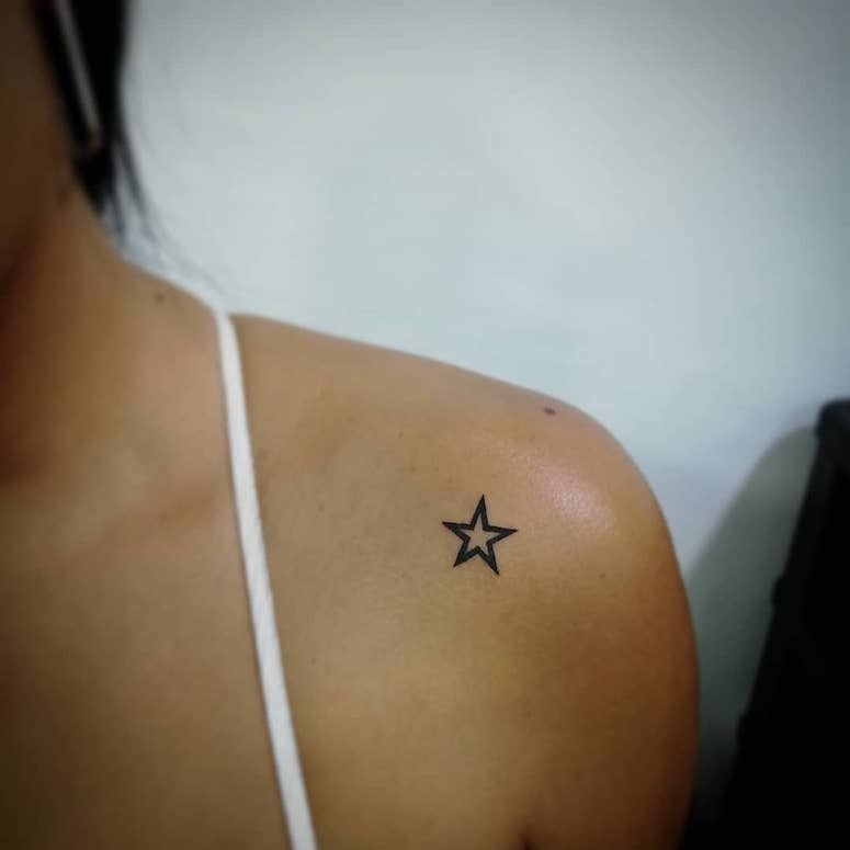 Fashion Estrelinha tatuagem