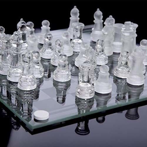 Nologo G.Y.X 25 * 25 cm del Vidrio cristalino del ajedrez Media