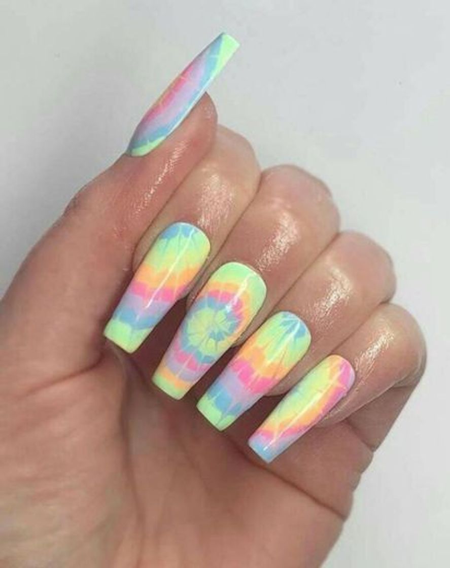 Tie-dye Nails