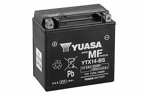 Yuasa YTX14-BS - Batería con paquete de ácido