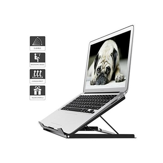 1home Soporte portátil ergónomico Ajustable para computadora portátil y MacBook