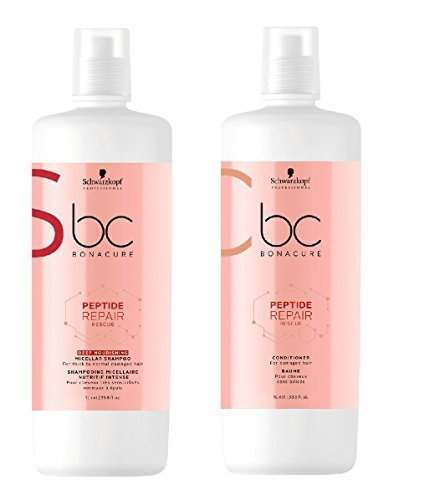 Lugares Schwarzkopf Bonacure Peptide Repair Rescue Deep Nourishing Micellar Shampoo 1000ml and Conditioner