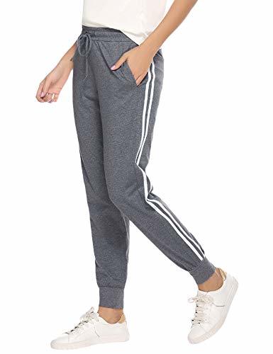 Fashion Aibrou 100% Algodón Pantalones Deportivos para Mujer Pantalones de Pijama Largos Primavera