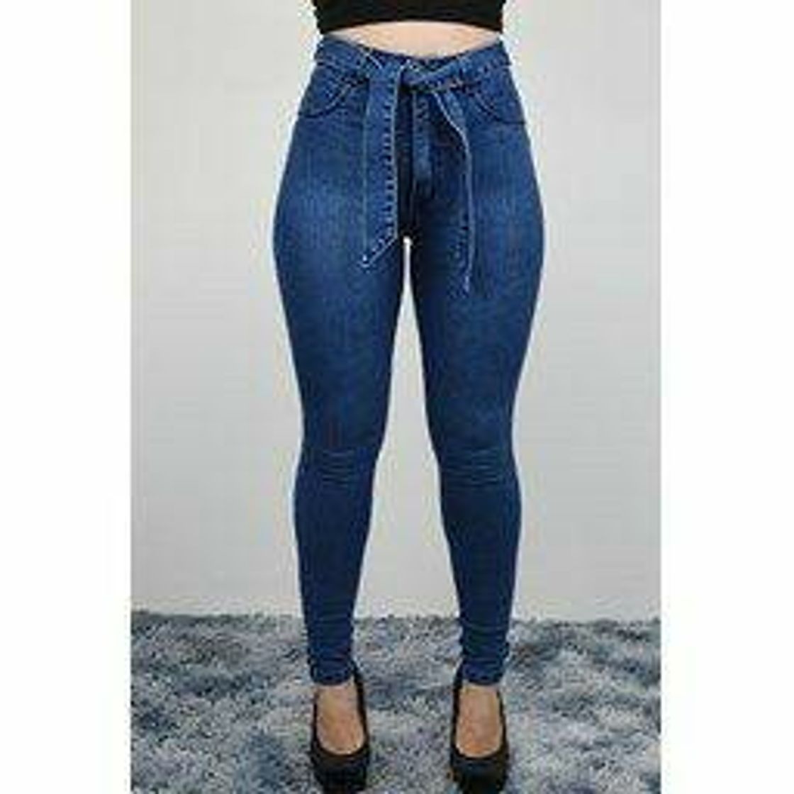 Fashion Calsa jeans cintura alta