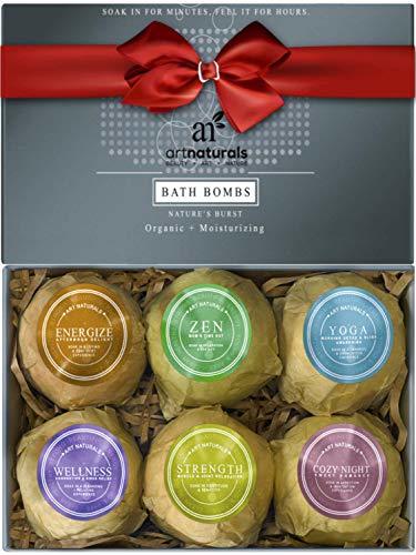 Beauty ArtNaturals Bath Bombs Gift Set - Ultra Lush Essential Oil - Handmade