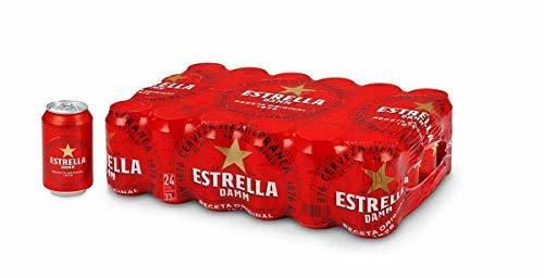 Cerveza Estrella Damm Pack de 24 Latas 33cl