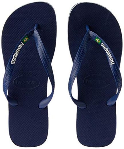 Havaianas Brasil Logo Zehentrenner Unisex-Erwachsene, Azul