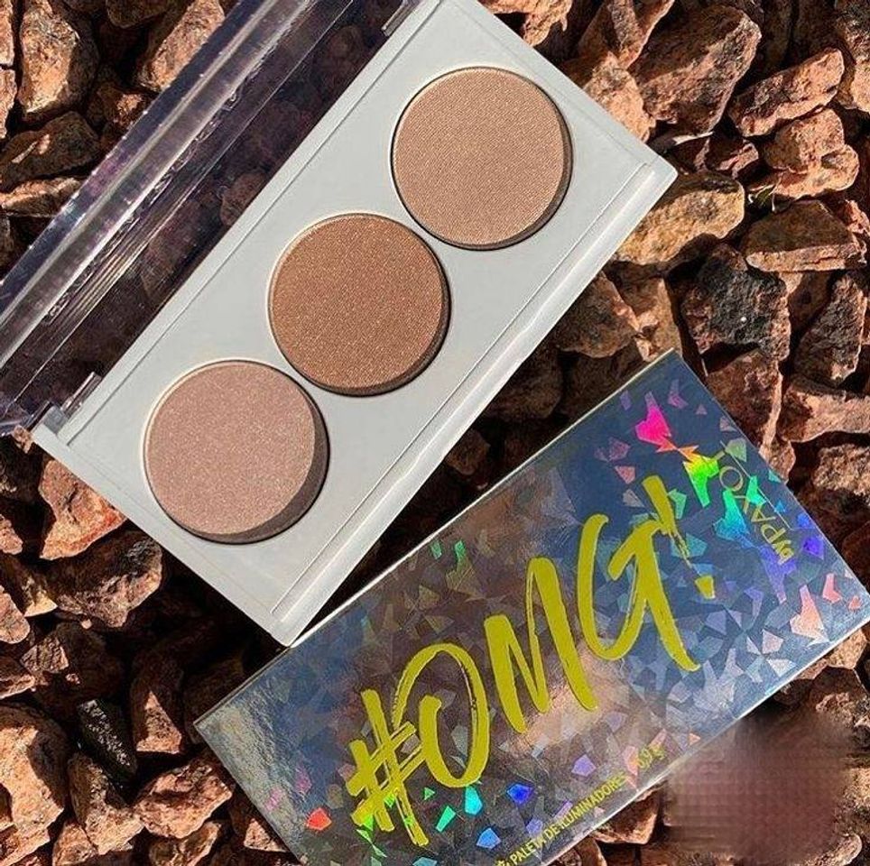 Moda Paleta iluminador "OMG" ! boca rosa 😍 