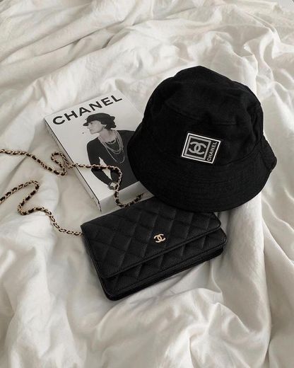 channel hat and bag