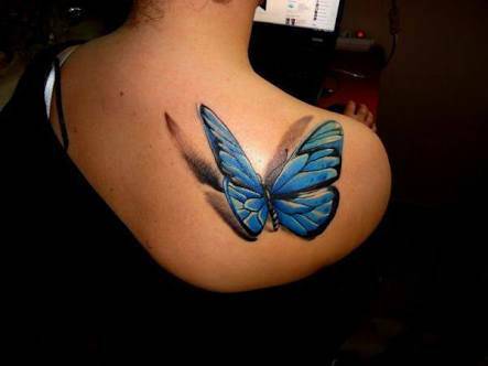 Fashion Tatuagem 3D feminina