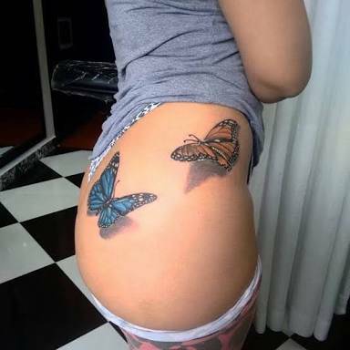 Fashion Tatuagem 3D feminina