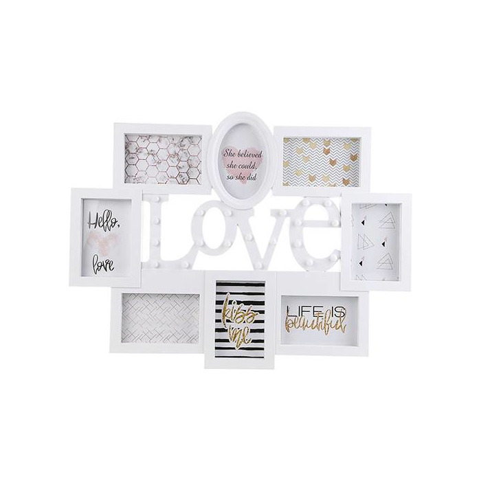 Social Porta retrato com led