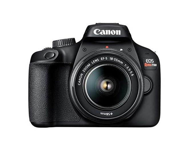 Social Câmera Digital EOS Rebel T100 18-55mm f/3.5-5.6 IS III BR