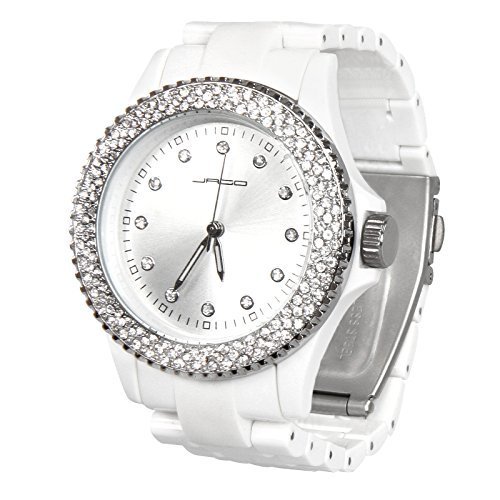 Place Jago -Reloj para Mujer con Diamantes en Color Blanco