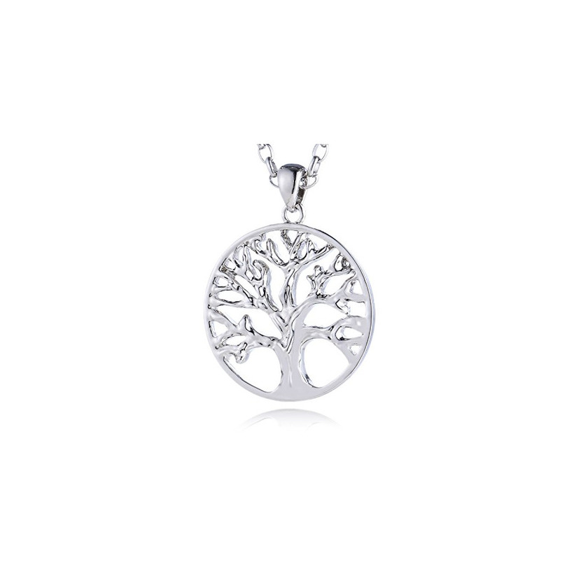 Social Morella Mujeres Acero Inoxidable Collar 70 cm con árbol de la Vida