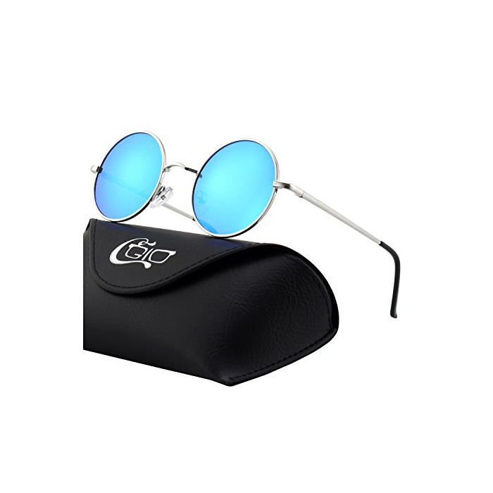 Moda CGID E01 Pequeño Estilo Vintage Retro Lennon inspirado círculo metálico redondo gafas