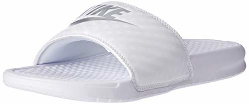 Fashion Nike Wmns Benassi JDI, Chanclas para Mujer, Blanco