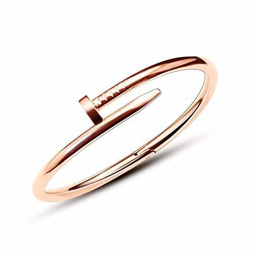 WLONLINE Pulsera de Moda para Mujer Pulsera de Acero para Boda Pulsera