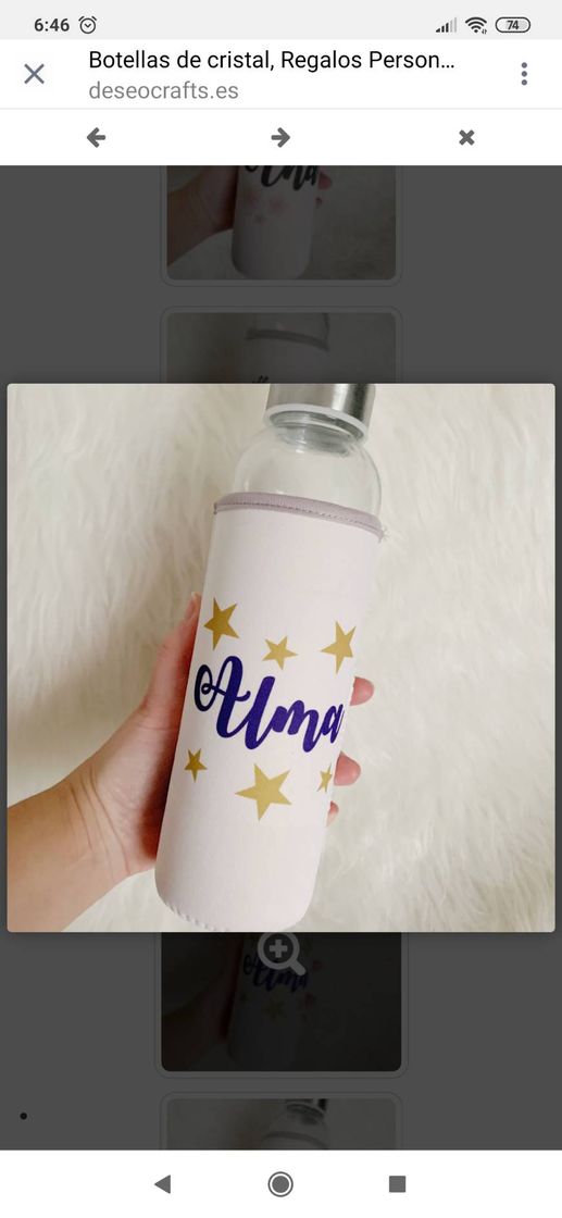 Producto Botellas de cristal personalizadas