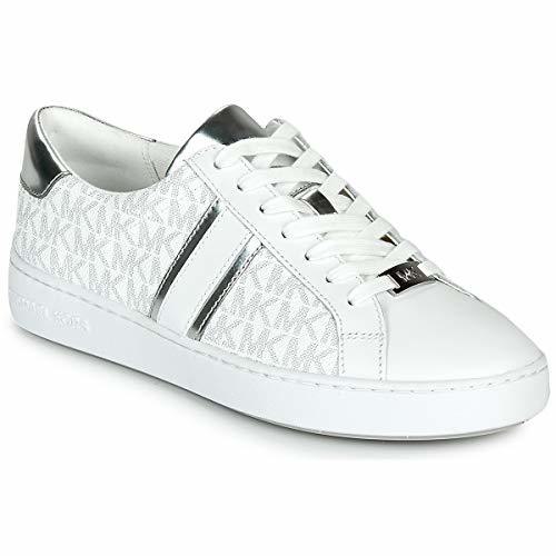 Product MICHAEL MICHAEL KORS Irving Stripe Lace UP Zapatillas Moda Mujeres Blanco/Plateado