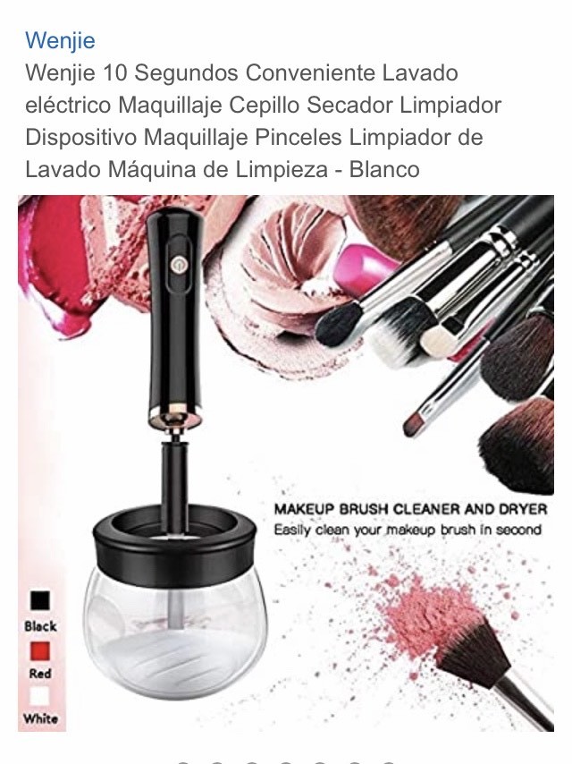 Producto Wenjie 10 Segundos Conveniente Lavado eléctrico Maquillaje Cepillo Secador Limpiador Dispositivo Maquillaje