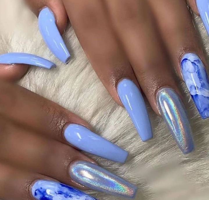 Fashion holographic blue 💙


