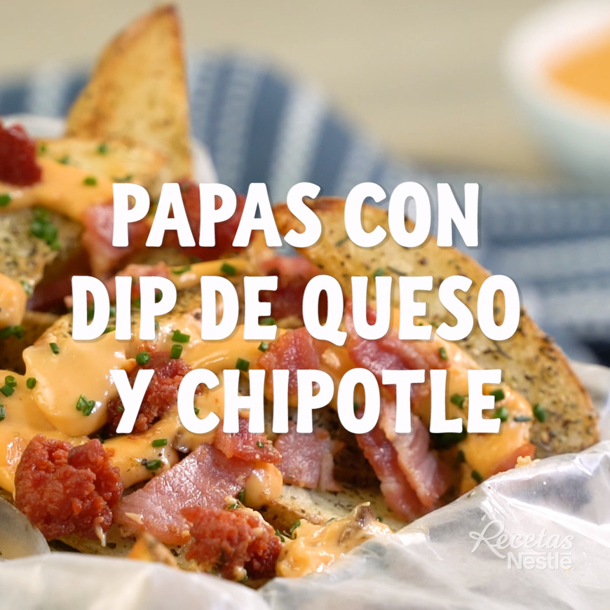 Moda Patatas con dip de queso y chipotle