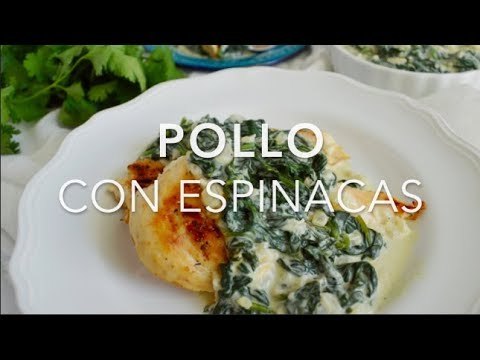 Moda Pollo con espinacas a la crema