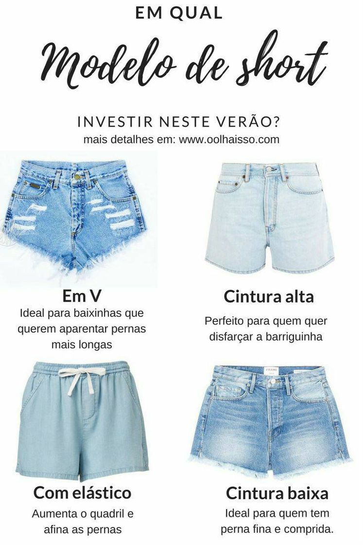 Fashion Dica de shorts