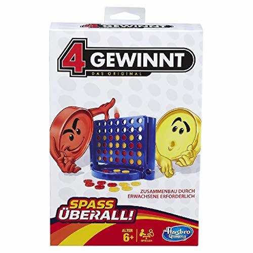 Social Hasbro 4 gewinnt Kompakt Estrategia - Juego de Tablero