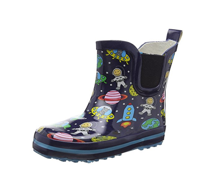 Social Beck Space, Botas de Agua para Niños, Azul-Blau