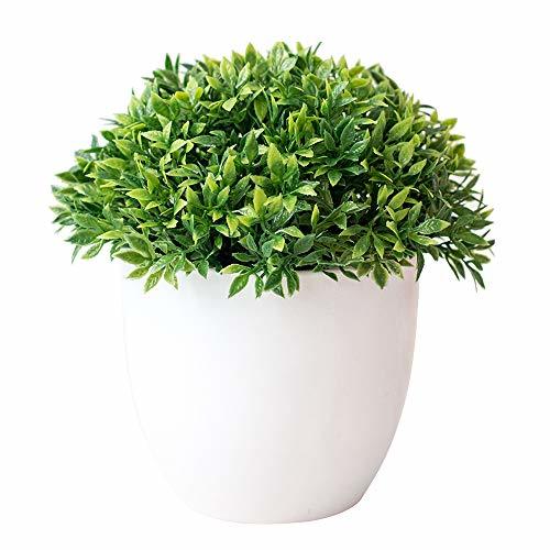 Social Turbobm Plantas Artificiales Bonsai Plantas de Maceta de árbol pequeño Flores Falsas