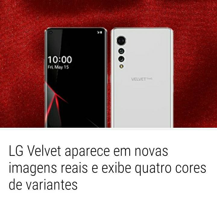 Moda LG Velvet aparece em novas imagens reais!