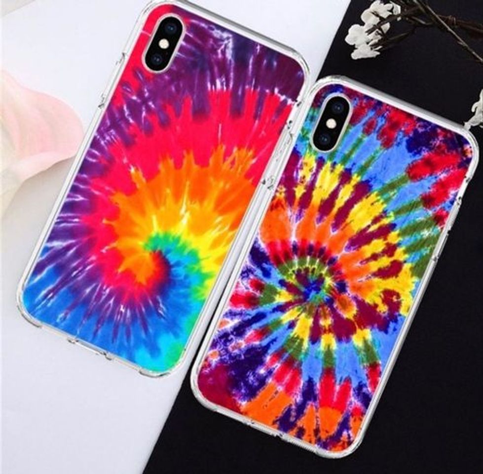 Moda Capinha de celular Tiedye