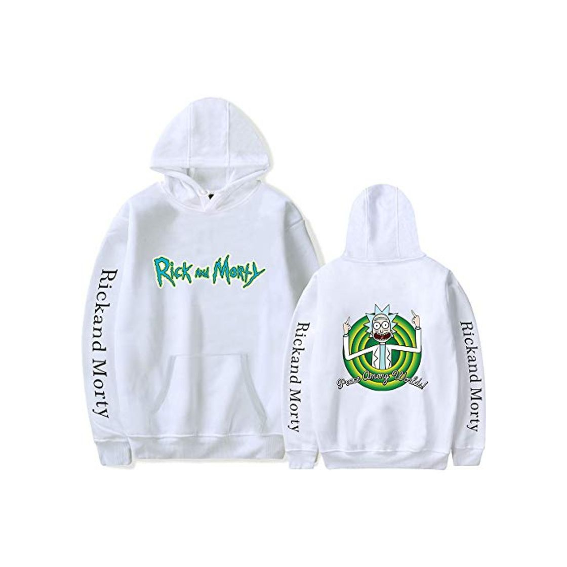 Social WAWNI Rick and Morty Season 4 Sudadera con capucha Rick and Morty