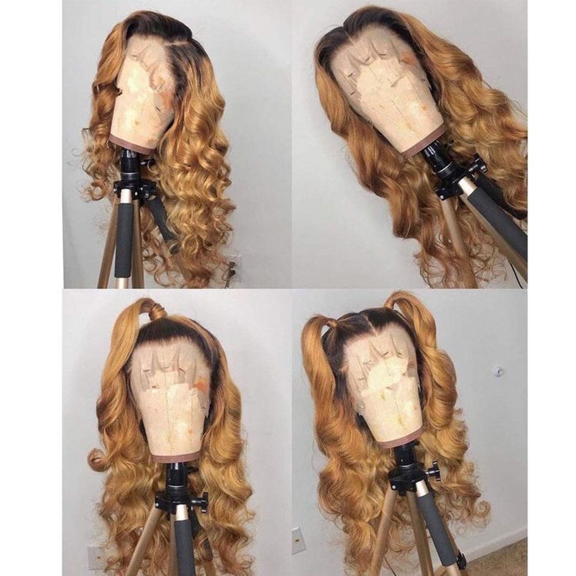 Product mix ombre color lace frontal wig glueless