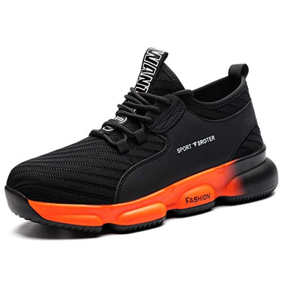 Fashion YISIQ Zapatos de Seguridad para Hombre Mujer Transpirable Ligeras con Puntera de Acero Trabajo Calzado de Zapatos de Industrial y Deportiva Unisex