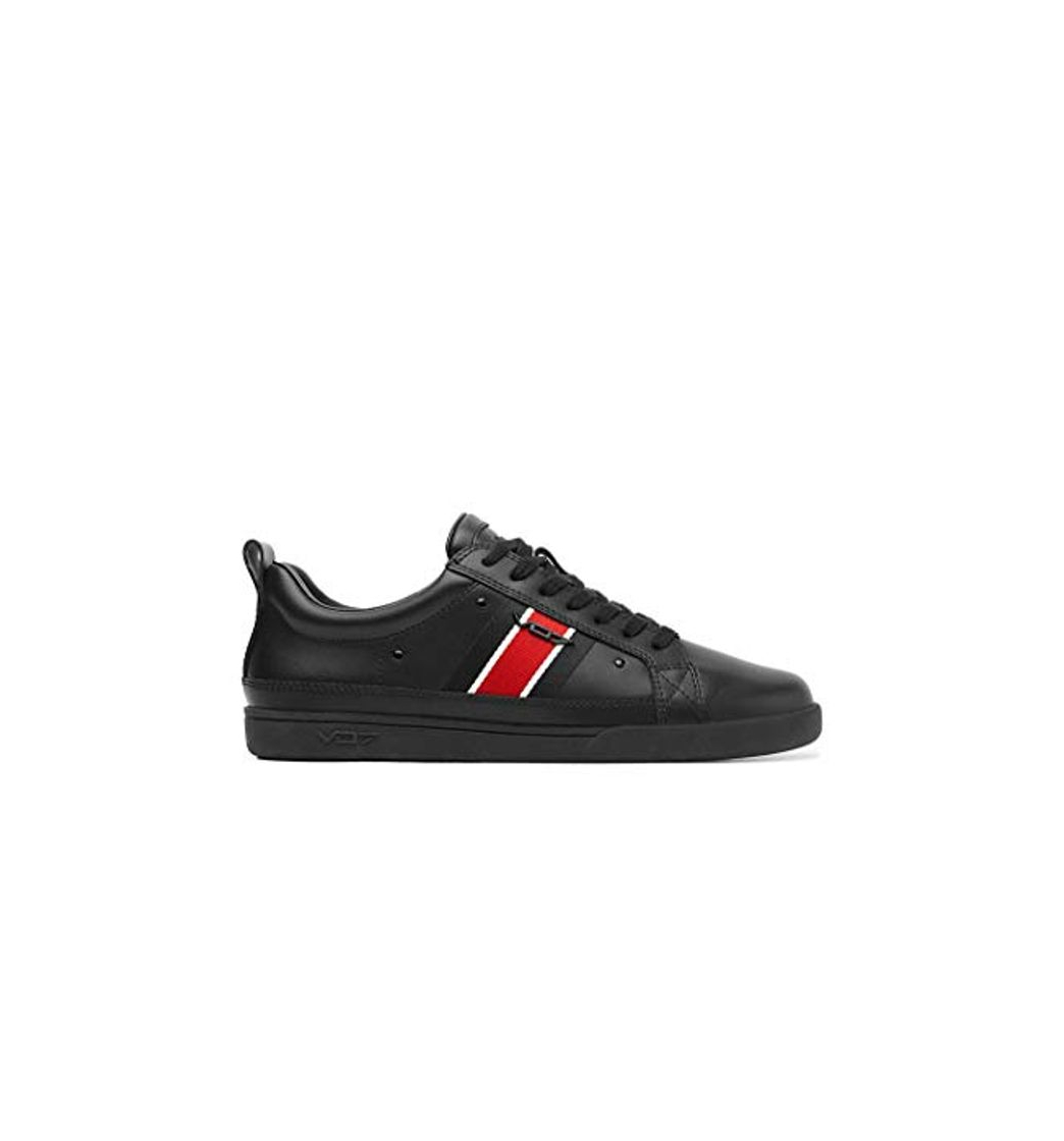 Fashion vo7 Flamengo Flag Dark - Zapatillas de piel, Negro