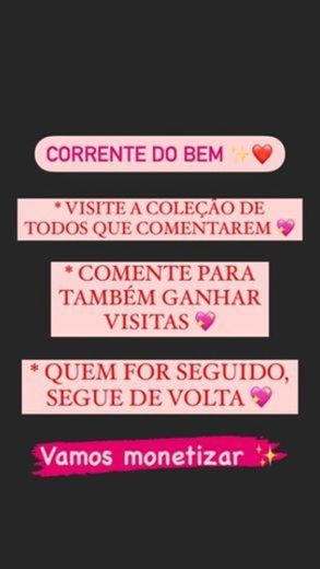 CORRENTE DO BEM ✨