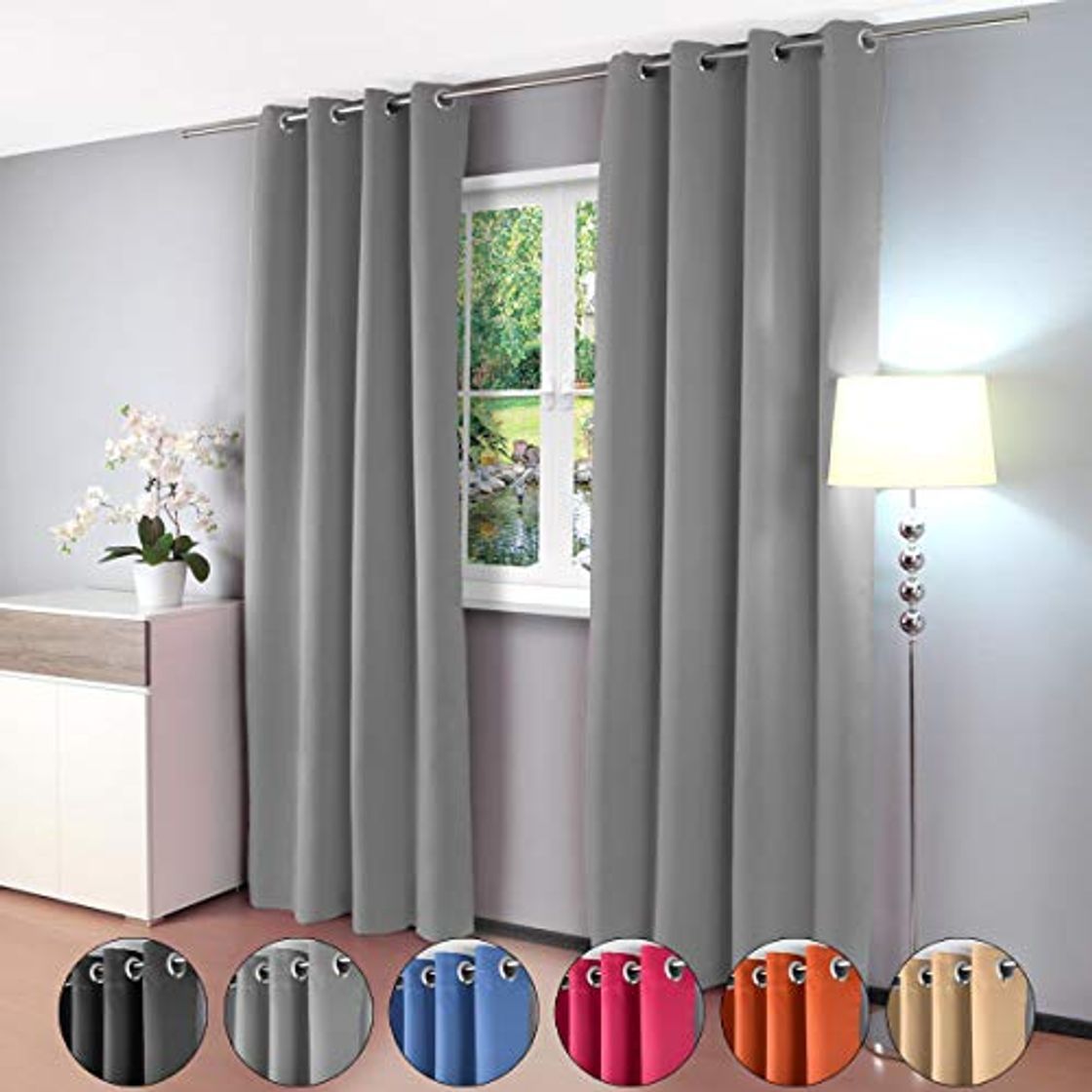 Social Gräfenstayn Alana térmica de 209 - Cortina con Ojales