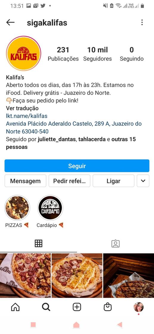 Restaurantes Kalifas