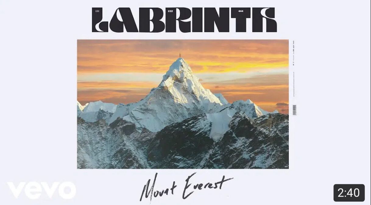 Canción Mount everest - Labrinth 