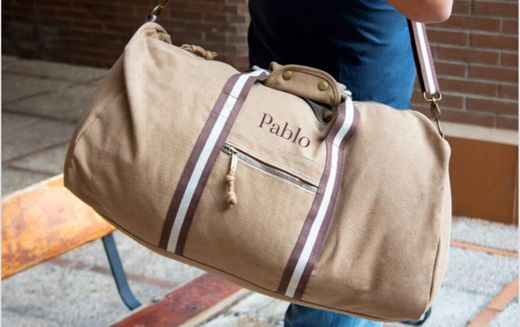 Bolsa de viaje vintage personalizada