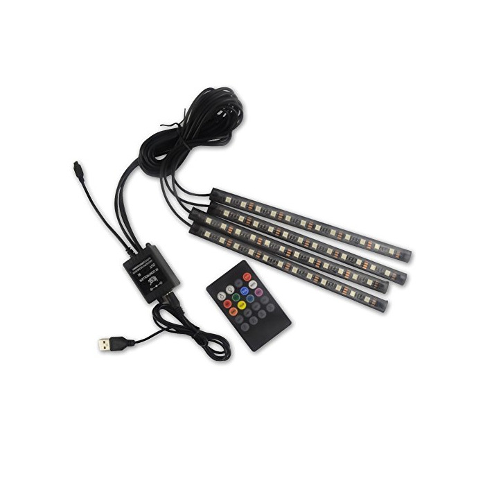 Producto Safego 4 in 1 LED Light Strip Decorative Car Interior 48 5050-RGB