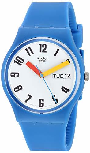 Social Swatch Reloj Analógico para Unisex Adultos de Cuarzo con Correa en Silicona