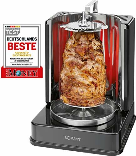 Producto Bomann DVG 3006 CB 3 in1 Döner de/pollo y pinchos de Vertical de Multi parrilla