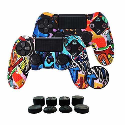 Electronics Fundas para Mando PS4/PS4 Pro/PS4 Slim Dualshock 4, Silicona Carcasa Protectora Antideslizante