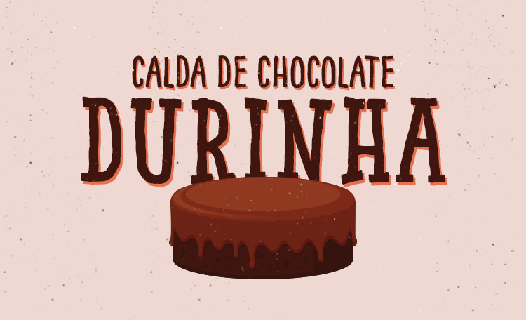 Moda  calda de chocolate durinha🍫