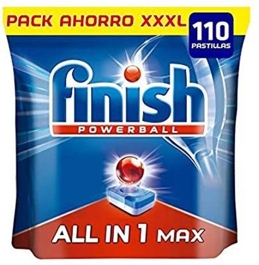 Finish Powerball All In 1 Max Formato 110 Unidades